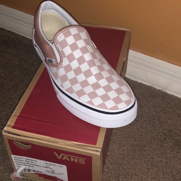 mahogany rose vans checkerboard